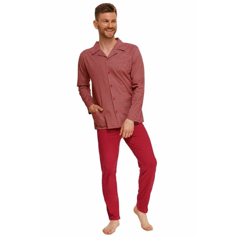 Pánske pyžamo Richard červené 3XL
