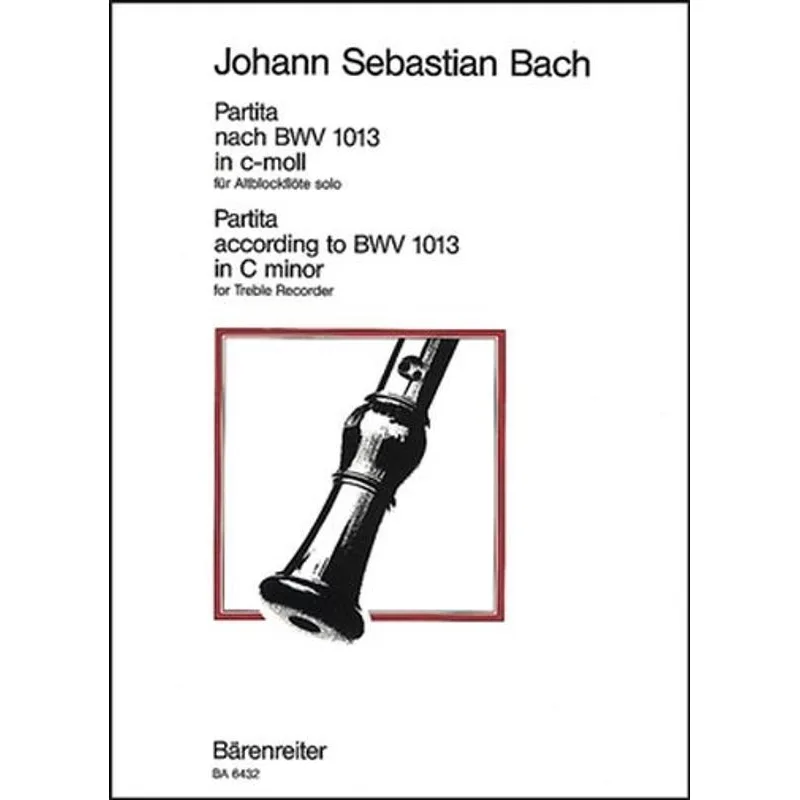 Bärenreiter Partita in C minor pro altovou zobcovou BWV 1013