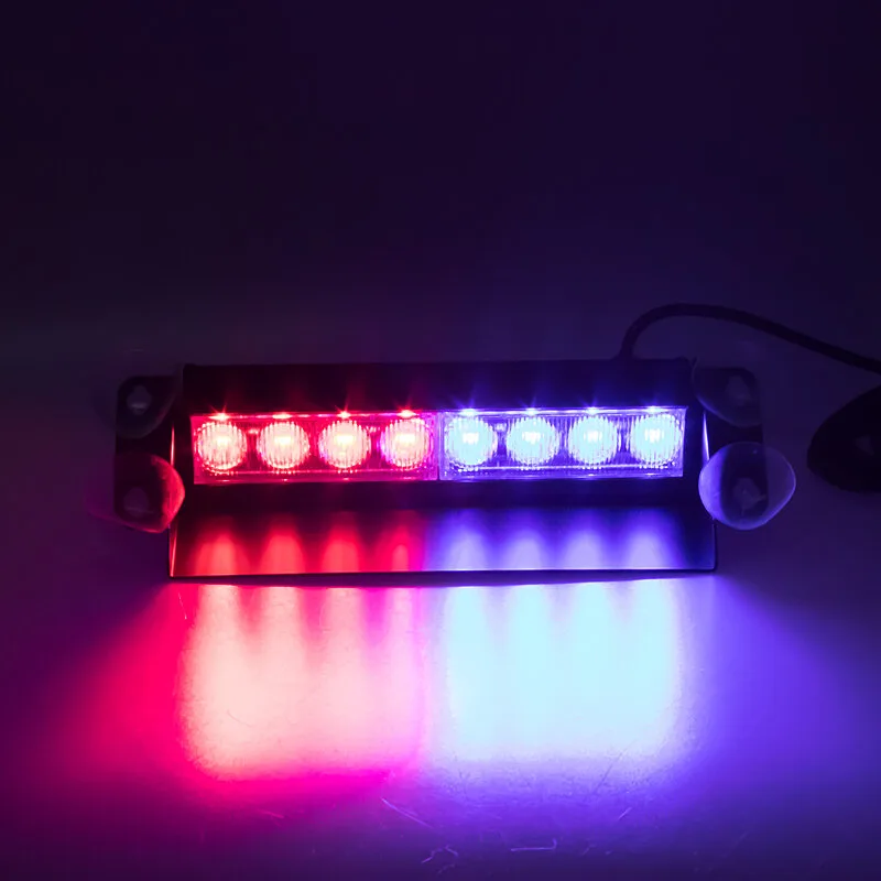 PREDATOR LED vnitřní, 8x3W, 12-24V, červeno-modrý, 233mm kf750-2blre