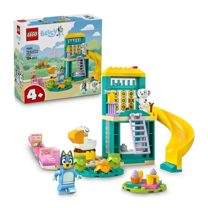 LEGO Bluey 11201 Bluey, Chloe a zábava na hřišti