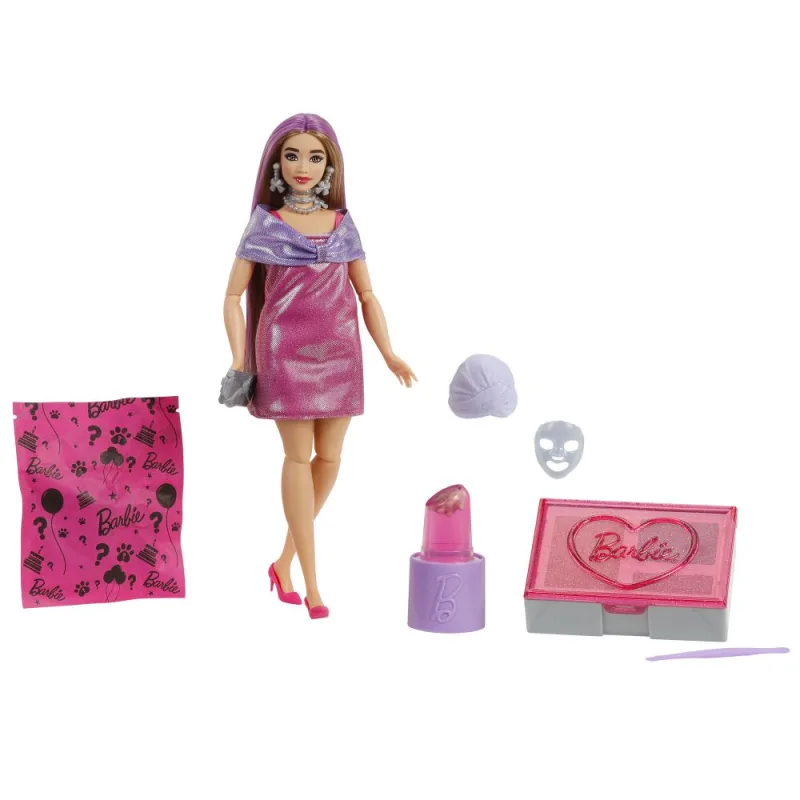Mattel Barbie PARTY REVEAL BARBIE GLAM PARTY - RŮŽOVÁ