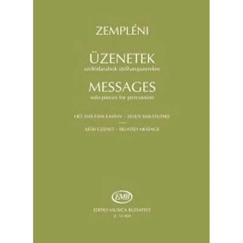 Editio Musica Budapest Messages - solo - pieces for percussion