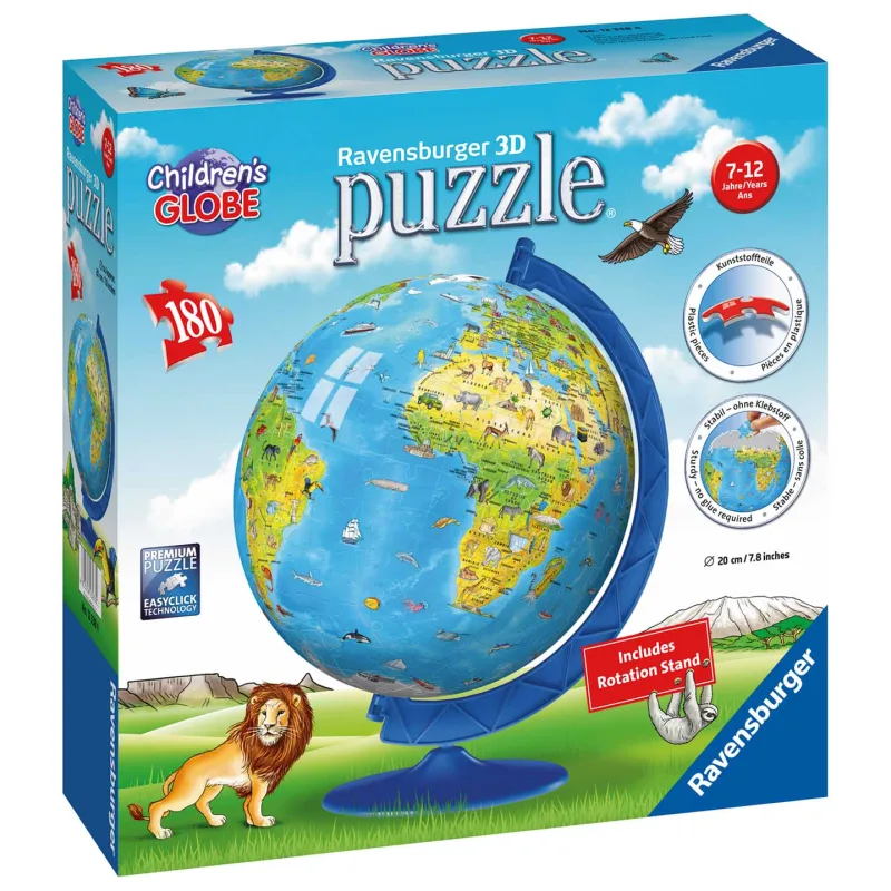 Ravensburger Detský glóbus Ravensburger (angličtina) 180 kusov
