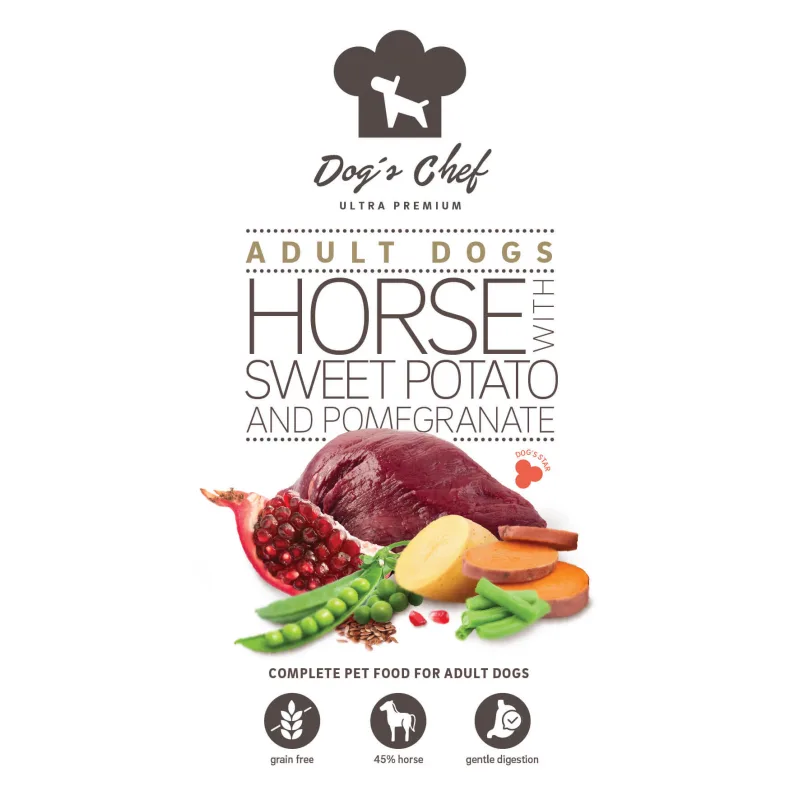 Dog's Chef Dog’s Chef HORSE WITH SWEET POTATO & POMEGRANATE 6 kg