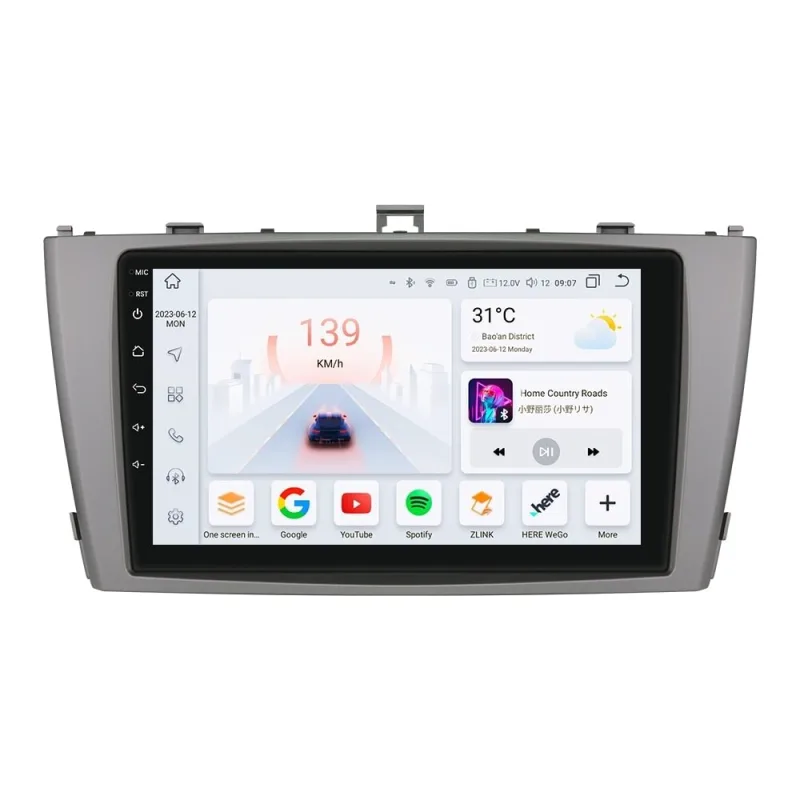 HIZPO KXAVS9002 Autorádio 9" Android 13 pro Toyota Avensis T27 Model: S9006 (6+64GB) CHR1734