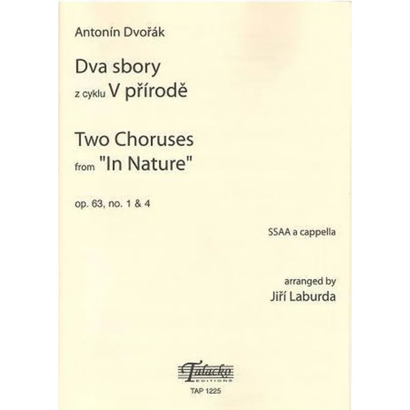 Talacko Editions Dva sbory z cyklu V přírodě op. 63, č. 1, 4