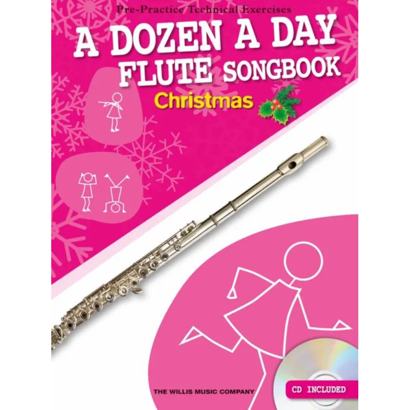 The Willis Music Company A Dozen A Day - Christmas Songbook for Flute + CD