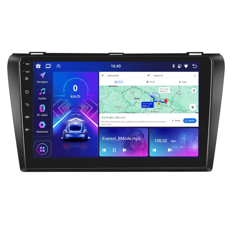 Bmode 2DIN autorádio BEX31 Android, Mazda 3 - I. generace BEX-UN06M/A7265
