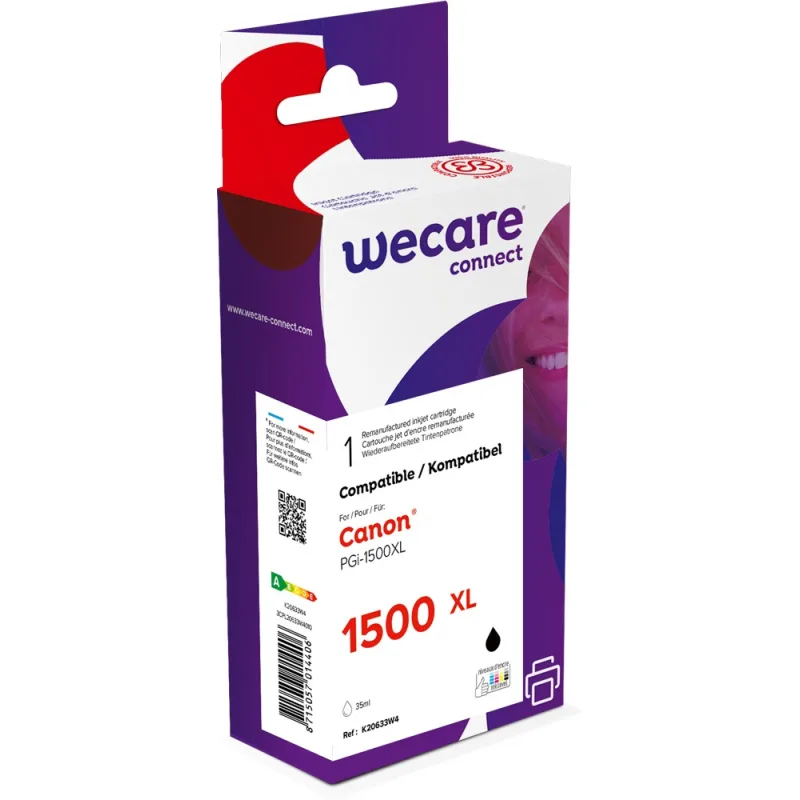 WECARE ARMOR ink pro CANON PGi-1500XLB,černá/black K20633W4