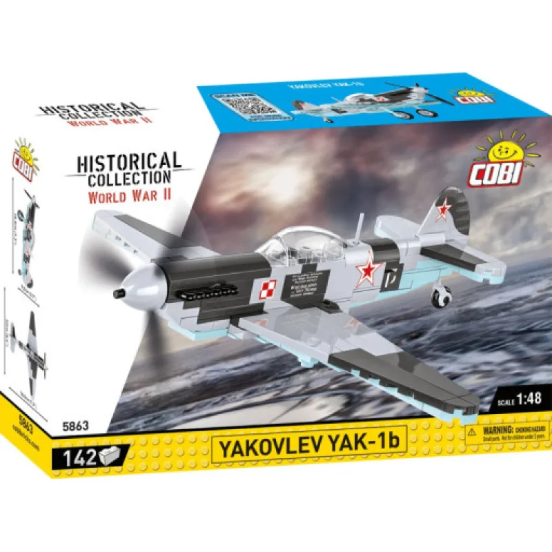 COBI 5863 II WW Jakovlev YAK-1b, 1:48, 142 kostek