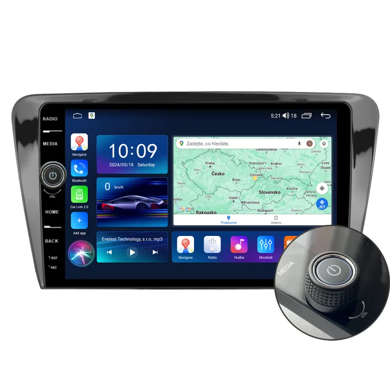 Everest 2DIN autorádio EVE03 Android, Škoda Octavia III B334
