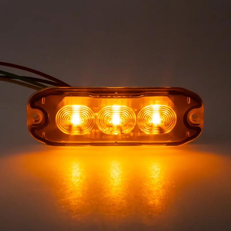 PROFI SLIM výstražné LED světlo vnější, oranžové, 12-24V, ECE R65 ch-073