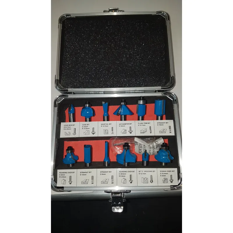 Sada HM fréz 8 mm stopka, 12 dielna