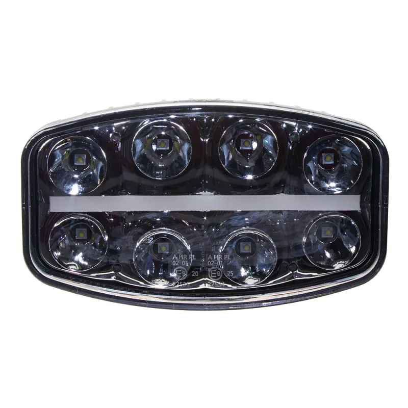 LED světlo s pozičním světlem oválné, 8x8W, 210x140mm, ECE R7/R10/R112 wld788s