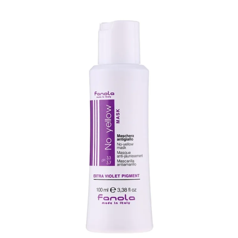 FANOLA No Yellow Mask 100ml - maska pre blond, melírované a šedivé vlasy