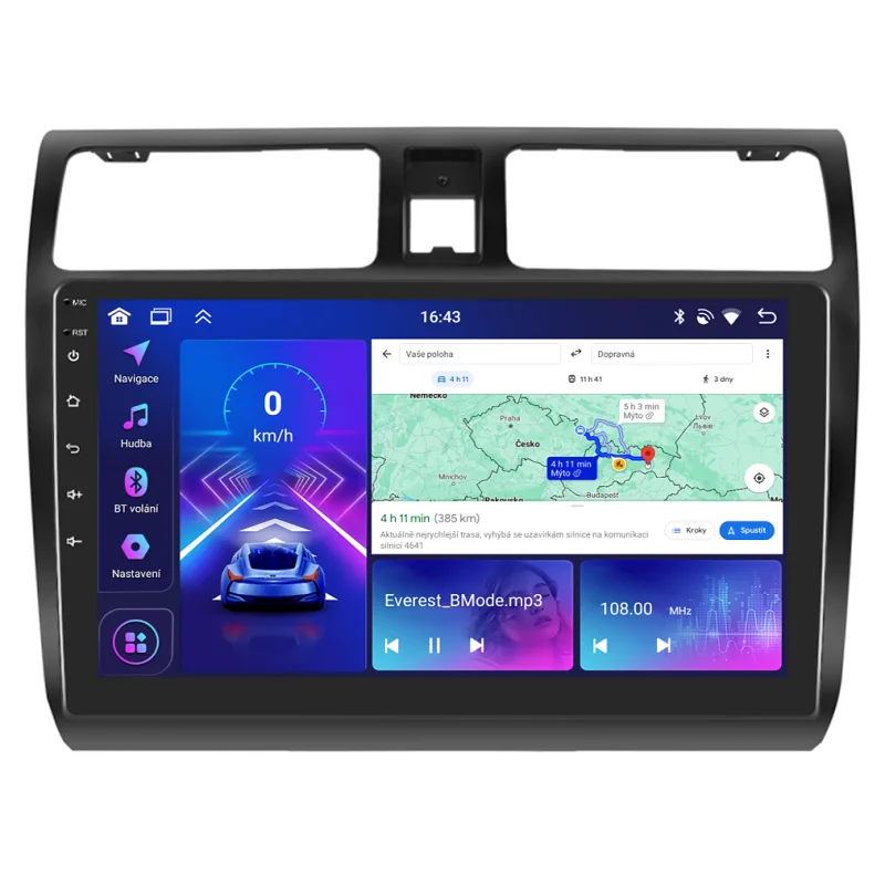 Bmode 2DIN autorádio BEV57 Android, Suzuki Swift I (Gen 3) B459