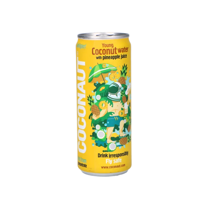 Coconaut GoHigher! 100 % kokosová voda s ananásom 12x320 ml
