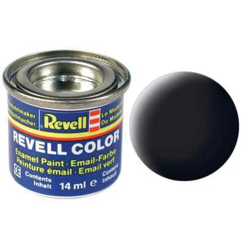 Revell Farba emailová - 32108: matná čierna (black mat)