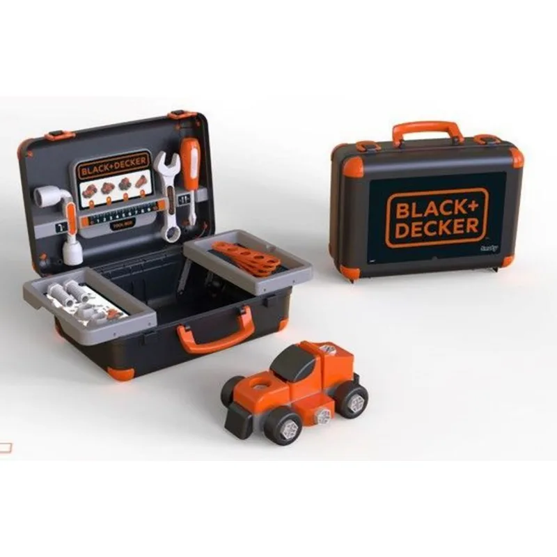 Smoby B&D Bricolo kufor s autom a náradím