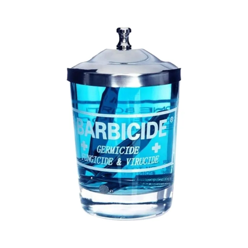 Malá sklenená nádoba na dezinfekciu BARBICIDE Glass manicure table jar 120 ml