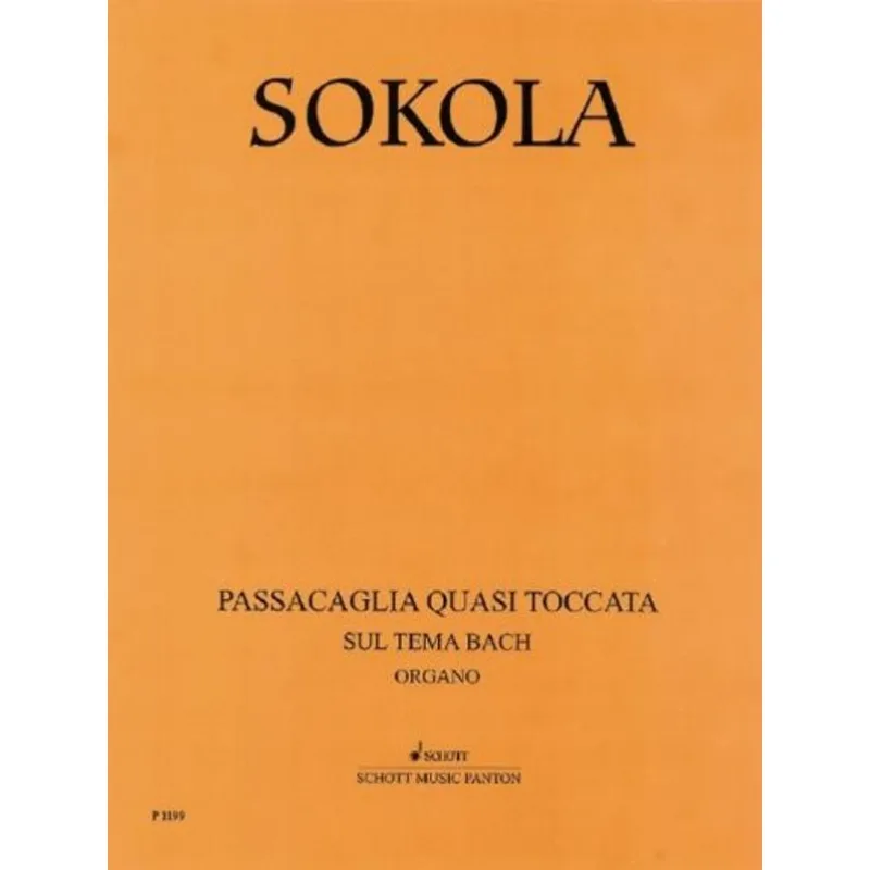 Schott Music Panton Passacaglia quasi toccata na téma BACH pro varhany