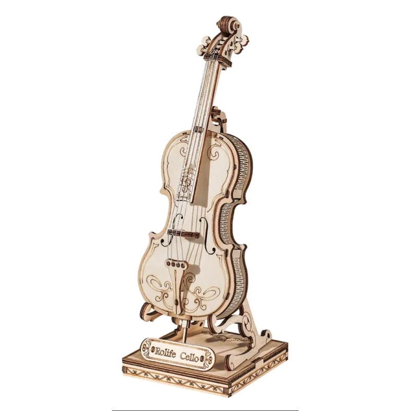 3D Dřevěné puzzle - violoncello