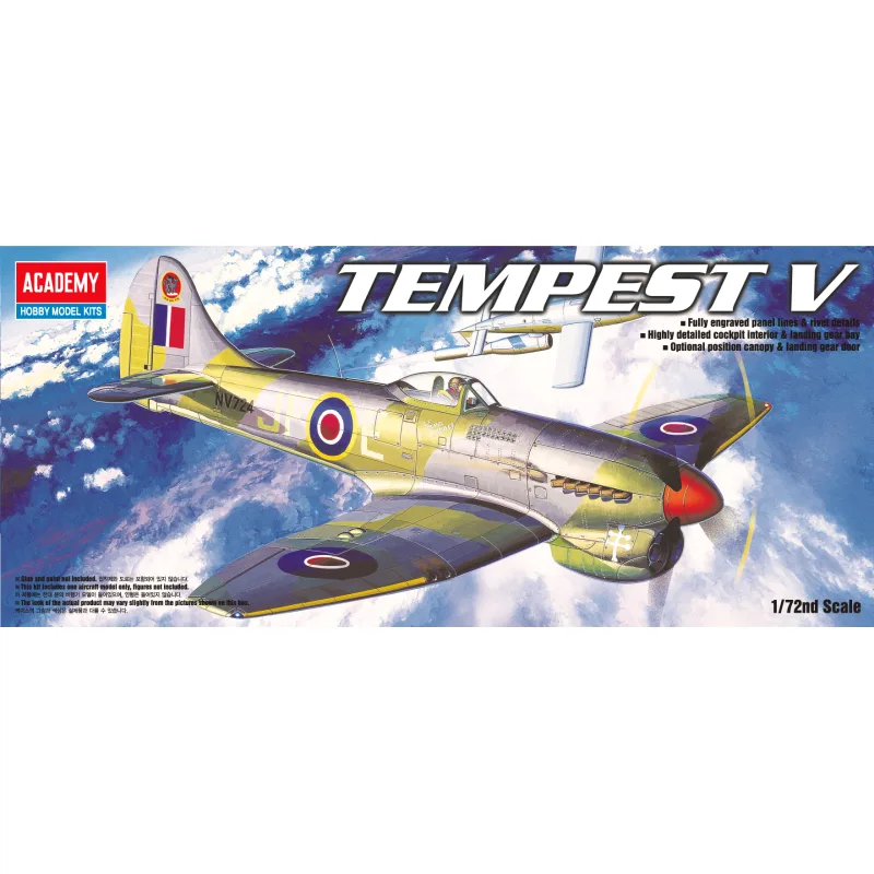Academy Model Kit lietadlo 12466 - TEMPEST V (1:72)