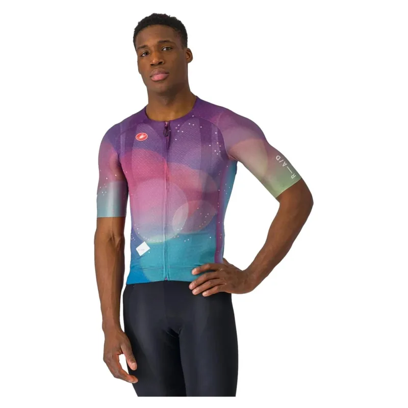 Cyklistický dres Castelli R-A/D multicolor purple