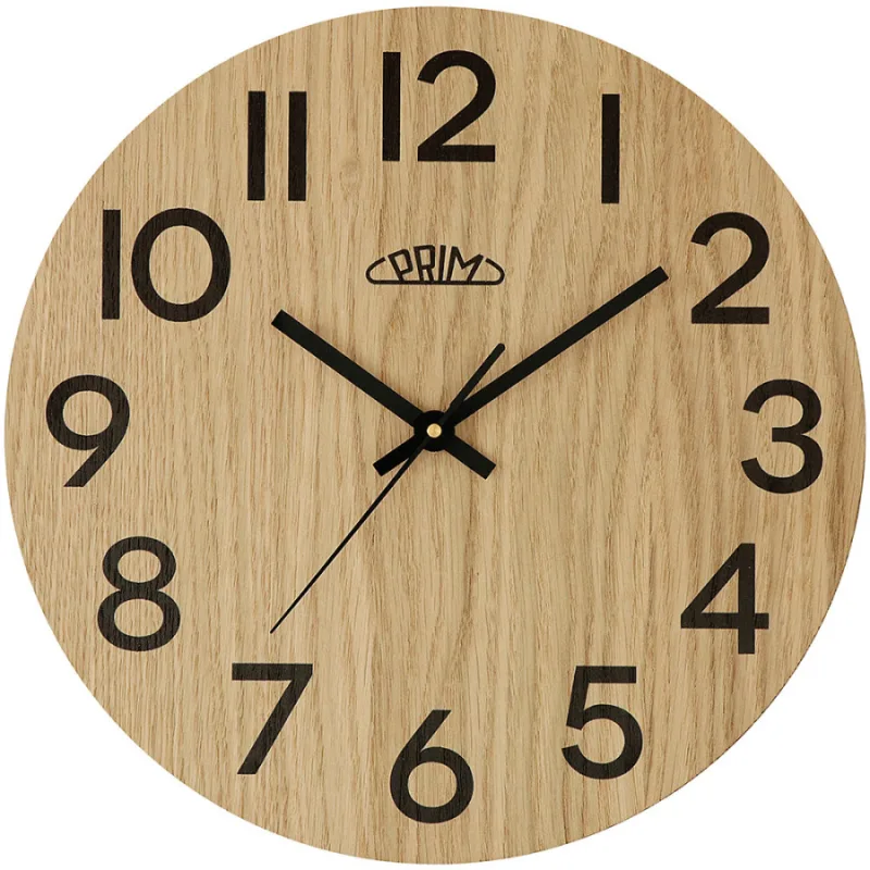 Nástěnné hodiny Genuine Veneer - B PRIM E07P.4245.5190