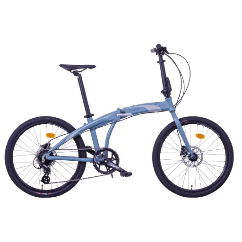 LIBERTY Skládací kolo HYPERION 8spd Hydro 24" 2026 šedé, Přední vidlice Pevná