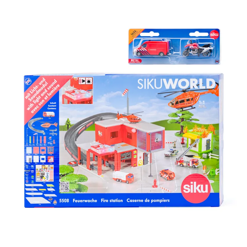 Siku World Požiarná stanica a darček