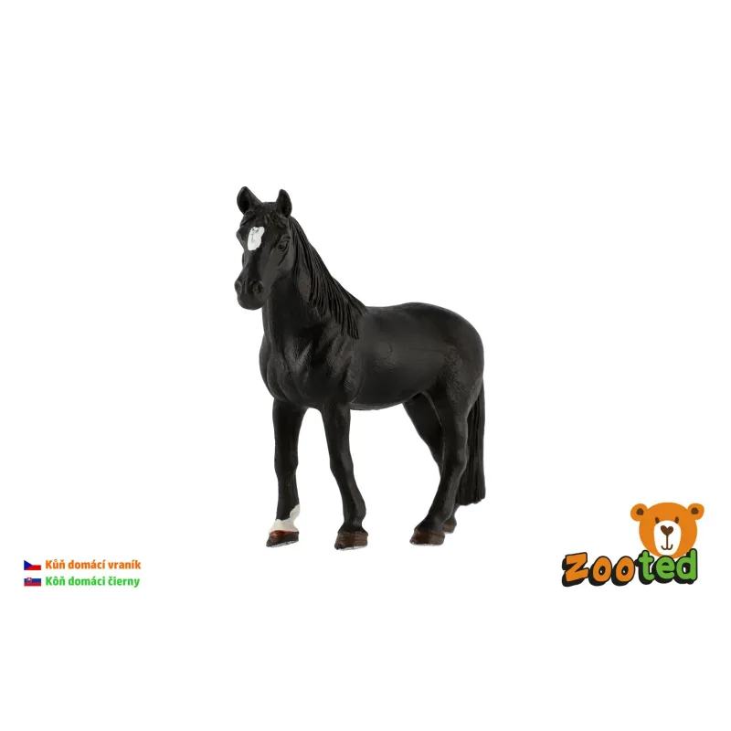 ZOOted Kôň domáci vraník zooted plast 13cm v sáčku