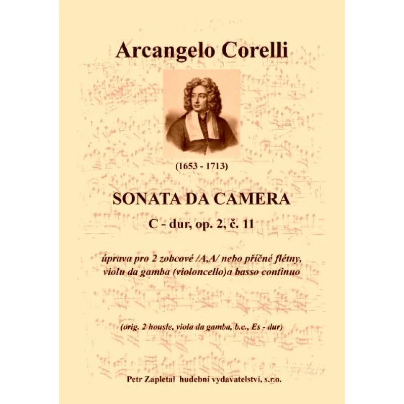 NotaNota Sonata da Camera - úprava - op. 2, č. 11, C dur
