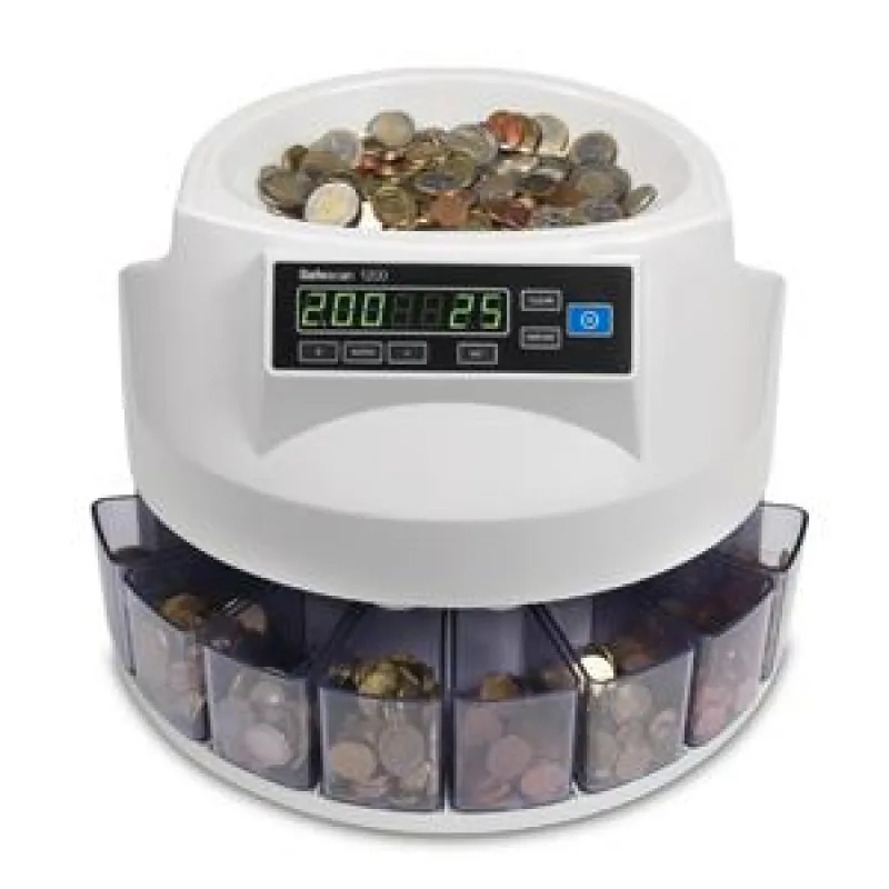 SAFESCAN Třídička a počítačka EUR mincí typ 1250 113-0547