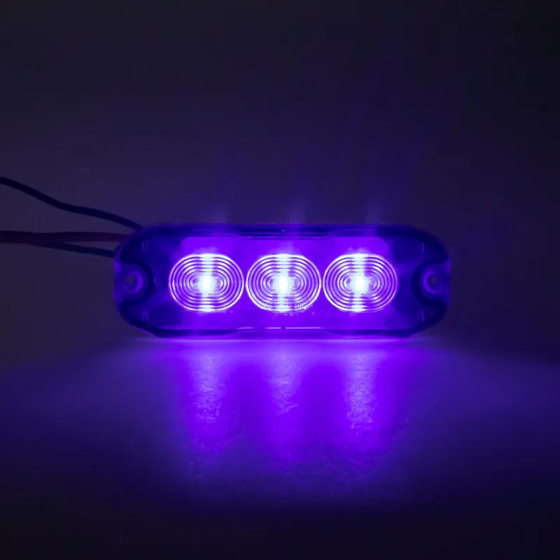PROFI SLIM výstražné LED světlo vnější, modré, 12-24V, ECE R10 CH-073blu