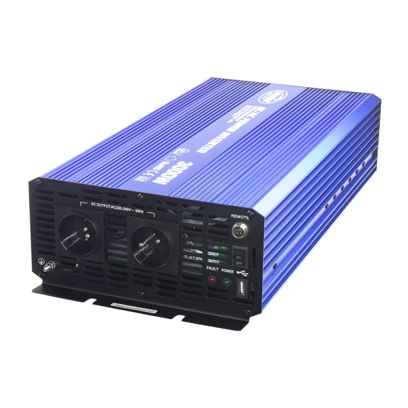 Sinusový měnič napětí z 12/230V + USB, 3000W 35psw3012