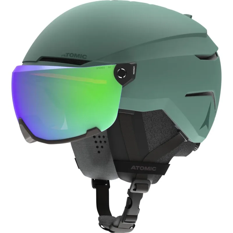 Lyžařská helma Atomic Savor Visor Stereo - green