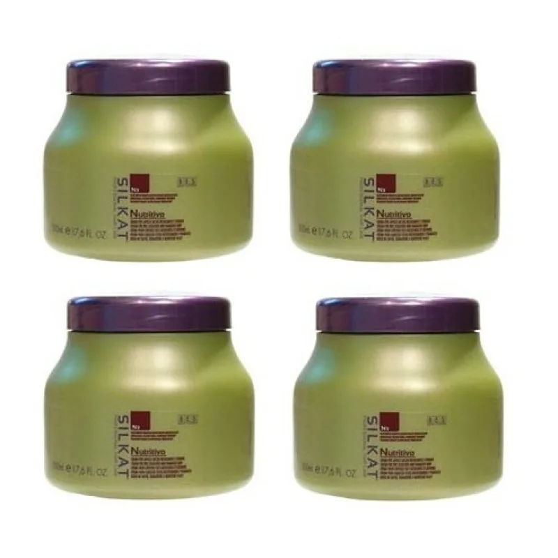 BES Silkat Nutritivo N3 Regeneračná zábalová maska pre extra poškodené vlasy 500ml AKCIA 3+1