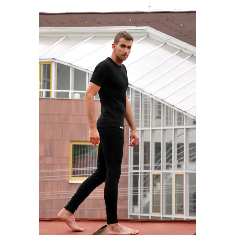 Bambusové termo tričko pánske TERMOintima Bamboo black - XXXL, čierna sýta
