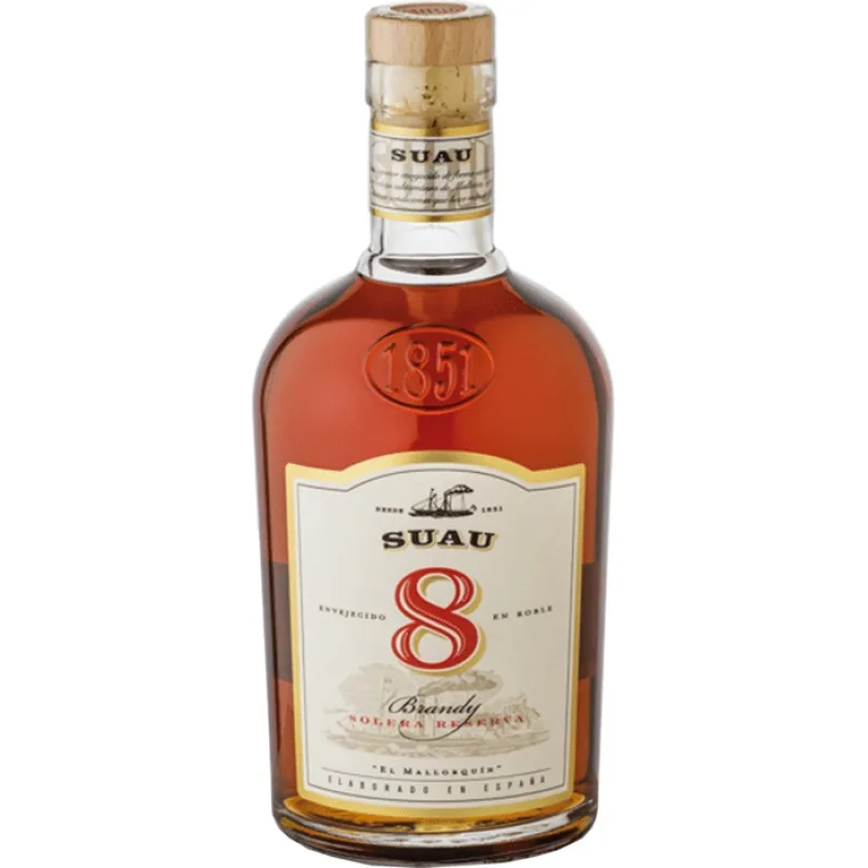 Suau Brandy 8y 37% 0,7 l (čistá fľaša)