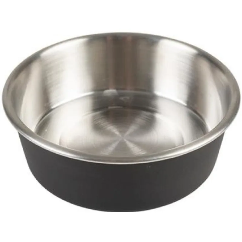Miska DUVO+ na kŕmenie matná čierna nerez 1510 ml