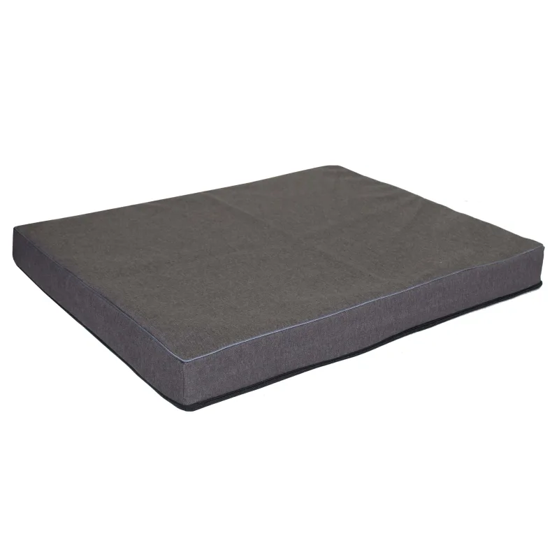 FIMEX Pelíšek Savana 50/60/8 cm s lemováním Vzor: tmavě-šedá