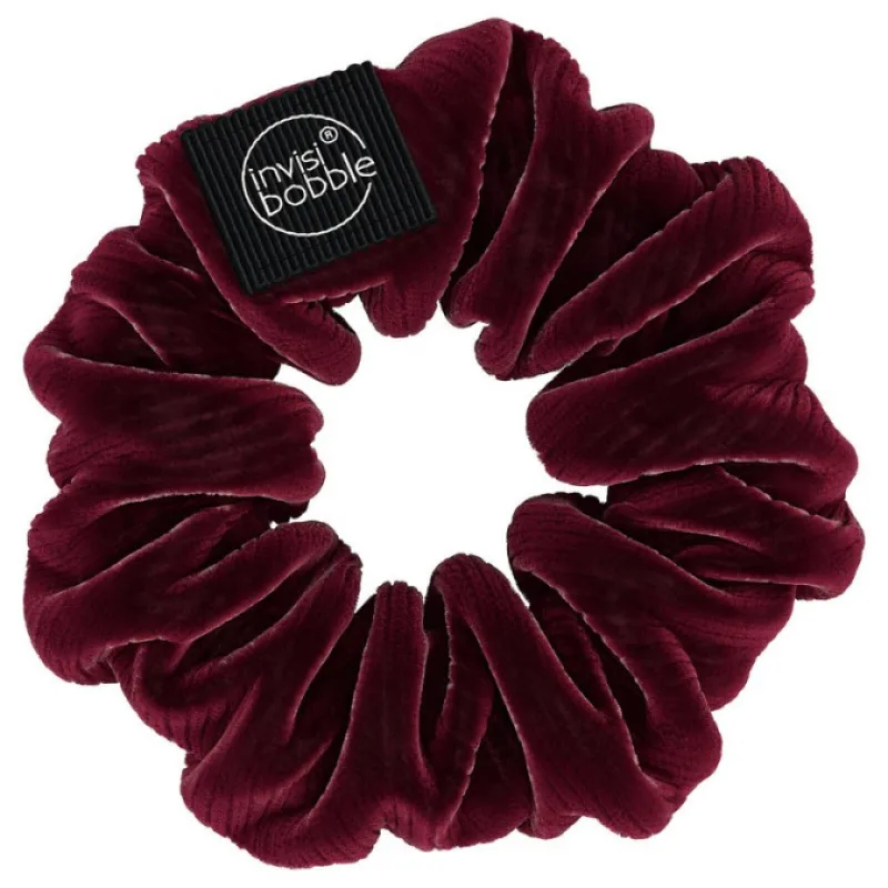 INVISIBOBBLE SPRUNCHIE Red Wine Is Fine - Látková gumička do vlasov - vínovo červená