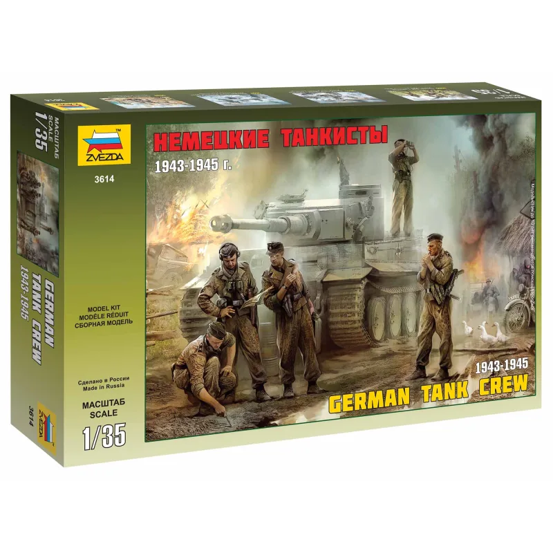 Zvezda Model Kit figúrky 3614 - Nemecká tanková posádka (1943-1945) (1:35)