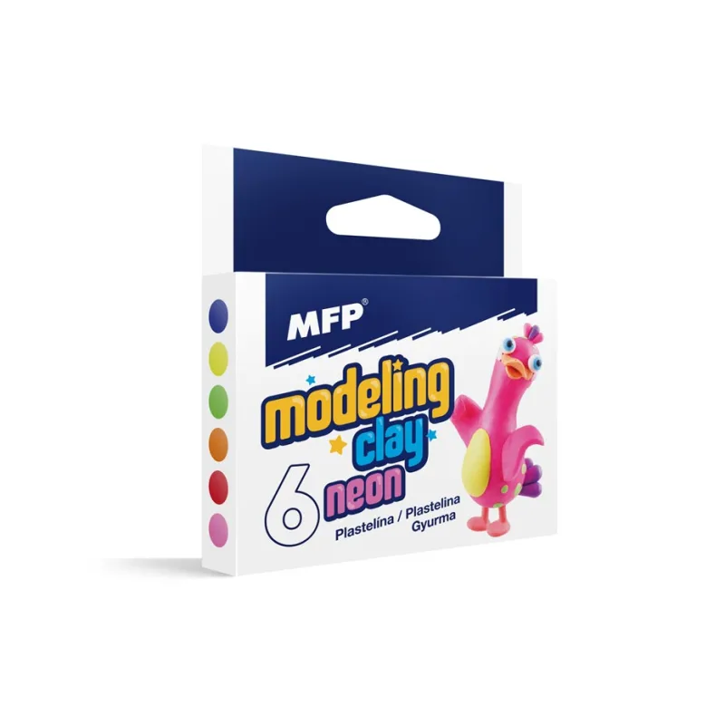 MFP Rappa Modelovacia hlina 6 farieb NEON 100g