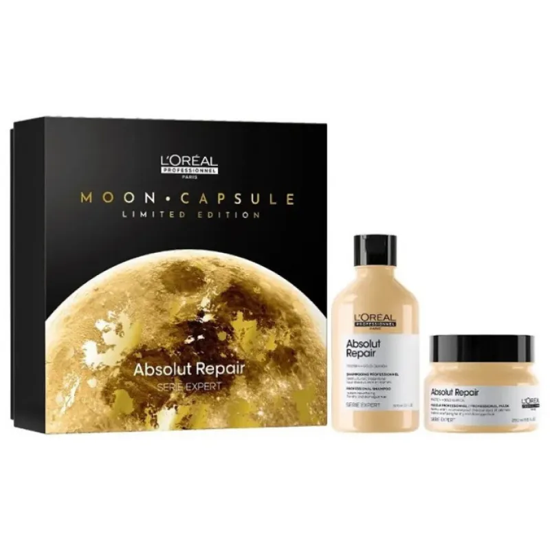 LOREAL Gift SET Absolut Repair - darčeková sada - regeneračný šampón + maska na vlasy