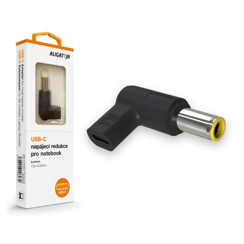 Aligator USB-C napájecí redukce 7,9 x 5,5 mm pro notebooky Lenovo CONT012