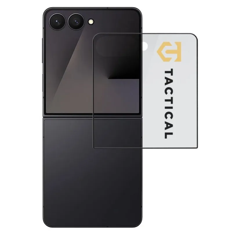 Tactical Glass Shield 5D sklo (Vnější) pro Samsung Galaxy Z Flip 7 Black 8596311296314
