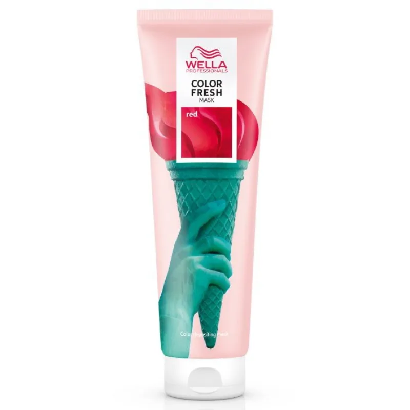 WELLA Professional RED Color Fresh Mask 150ml - farbiaci a ošetrujúca maska na vlasy