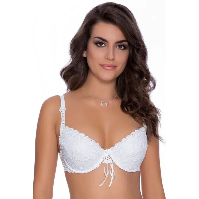 Podprsenka Damaris push-up biela 70D